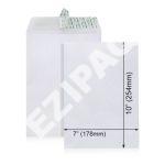 WINPAQ 7"x10" White Peel & Seal Pocket Envelope