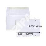 WINPAQ 6.375"x4.5" White Gummed Wallet Envelope C6 (500pcs)