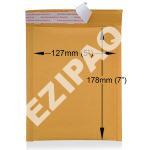 5"x7" Gold Kraft Air-Bubbles Envelope 50pcs (Small)