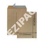 WINPAQ 13"x18" Ribbed Manilla Peel & Seal Pocket