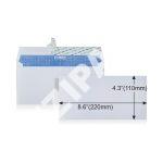 WINPAQ 8.75"x4.375" White Opaque Peel & Seal Pocket Envelope DL (500pcs)
