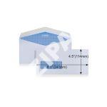 WINPAQ 9.5"x4.5" White Opaque Gummed WINDOW Wallet Envelope
